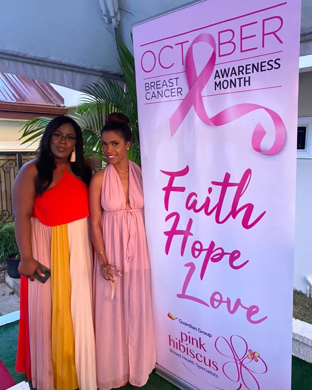 Guests at a Breast Cancer Awareness Month event hosted at Vintage Oaks Hideaway