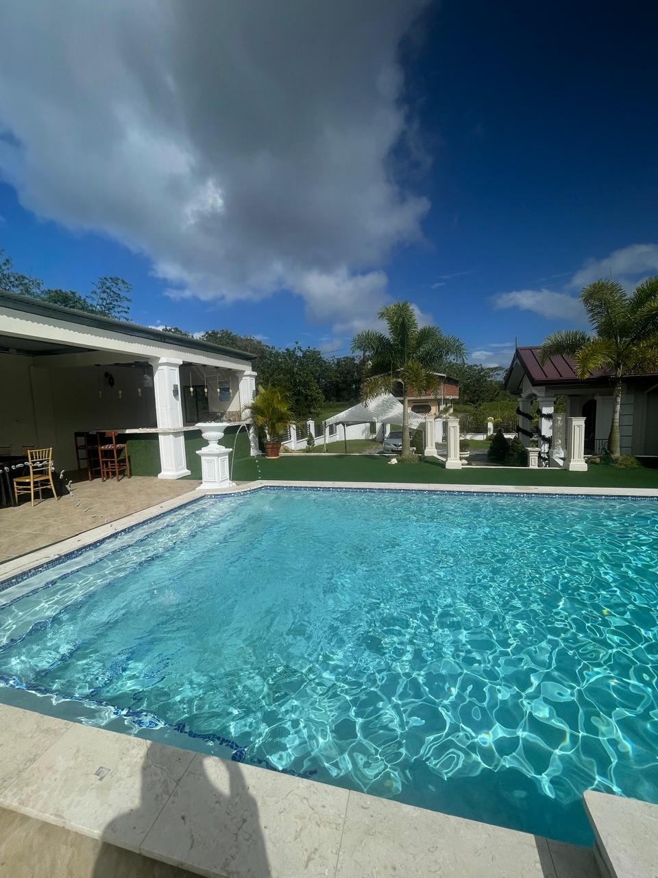 Private pool and villa at Vintage Oaks Hideaway, a hidden gem boutique hotel in Moruga, Trinidad