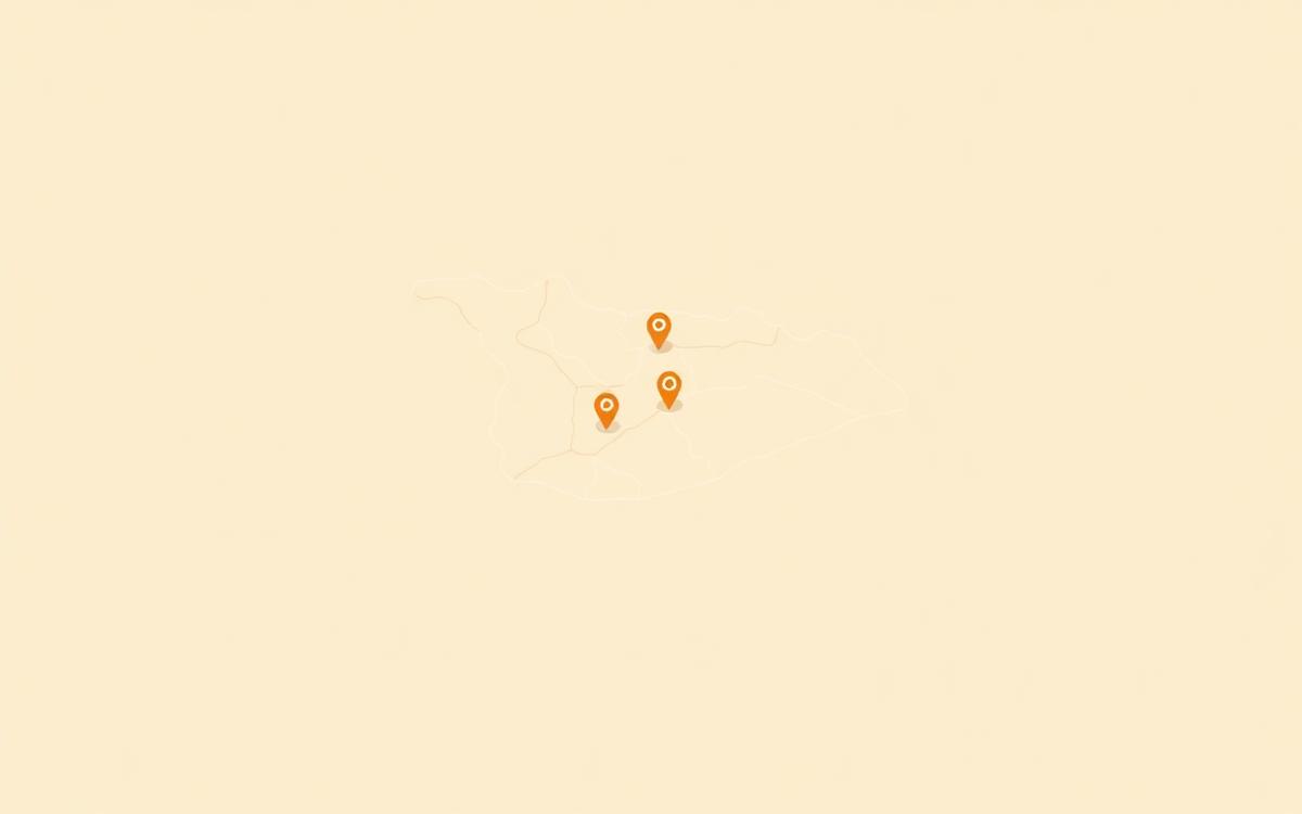 Map showing Vintage Oaks Hideaway in St. Mary's Village, Moruga, South Trinidad